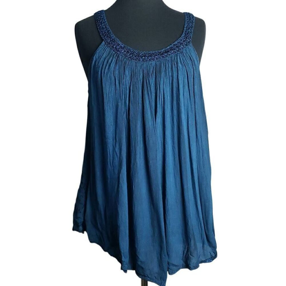 India Boutique Blue Tank Top One Size